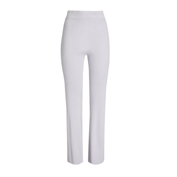 A.L.C. Logan Metallic Ribbed Knit Flared Pants Size Large NWT - Picture 2 of 7